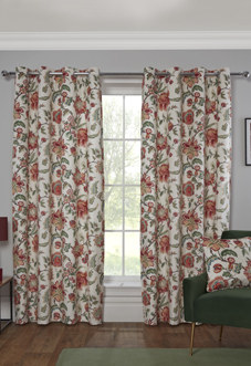 Linden Eyelet, Multi - Ready Made Curtains